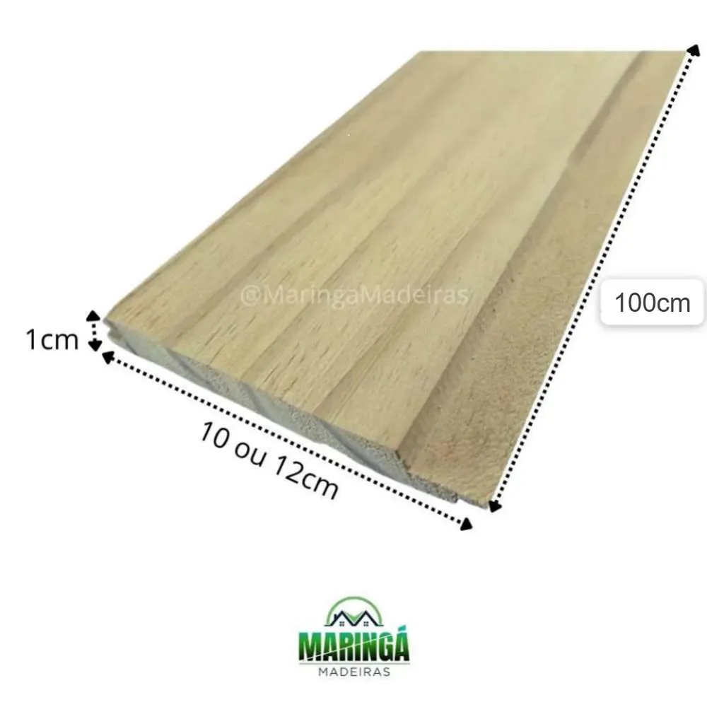Forro 1x12x100 cm De Pinus Tratado Autoclave CCA
