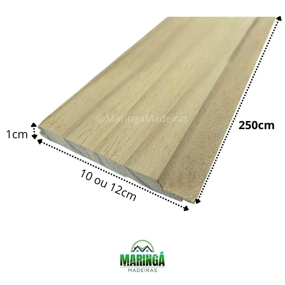 Forro 1x12x250 cm De Pinus Tratado Autoclave CCA